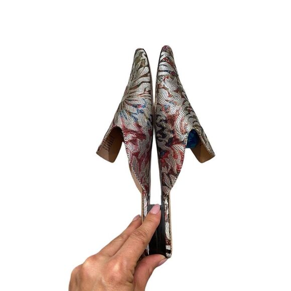J. Crew Marina Jacquard Fantasia Mule Slides‎ Size 7.5 - Picture 7 of 11